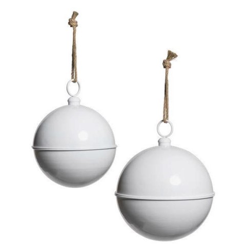 SFERE SET 2 APPENDERE D.40 D.50 BIANCO